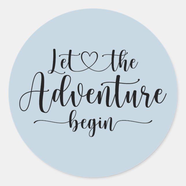 Forest Adventure Mountains Baby Shower Classic Rou Round Sticker (Front)