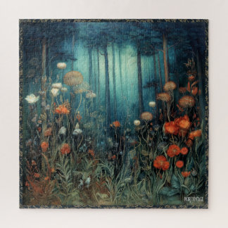 FOREST AND FLOWERS JIGSAW PUZZLE