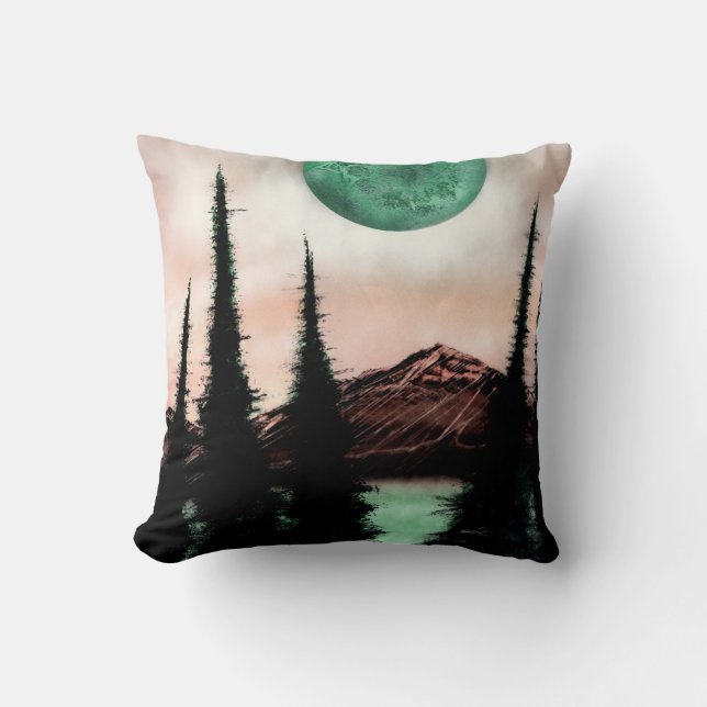 Forest and Mountain Cushion (Front)