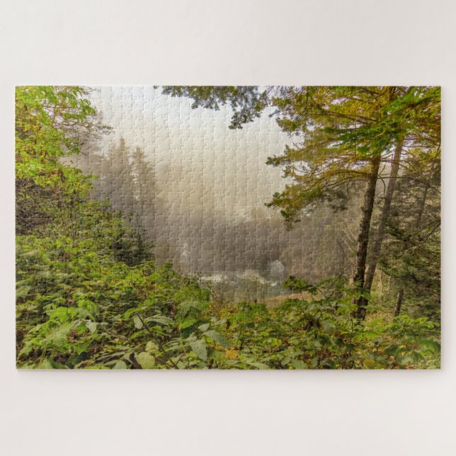 Forest and Ocean Landscape Jigsaw Puzzle (Horizontal)