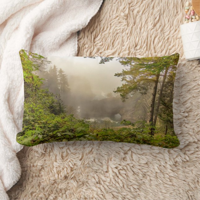 Forest and Ocean Landscape Lumbar Cushion (Blanket)
