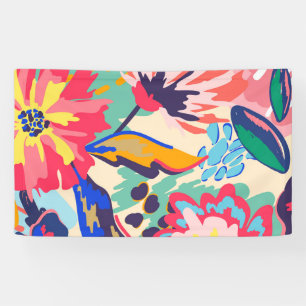 Forest and roses banner