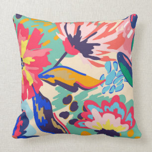 Forest and roses cushion