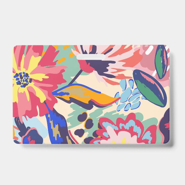 Forest and roses ID badge (Front)