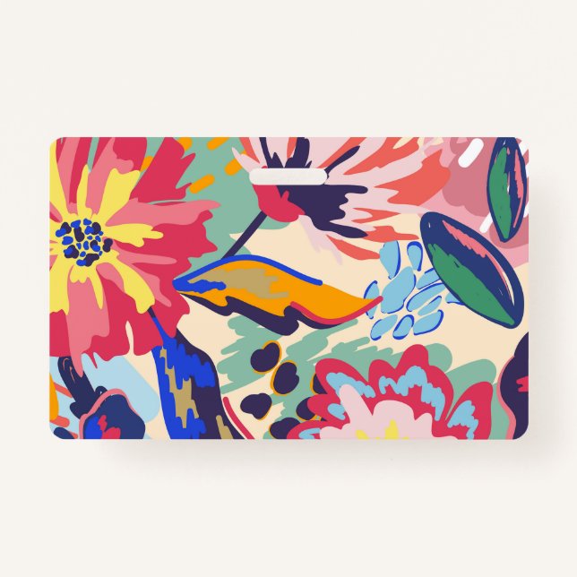 Forest and roses ID badge (Back)