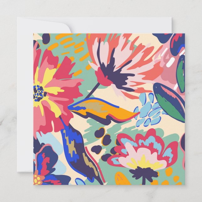 Forest and roses invitation (Front)