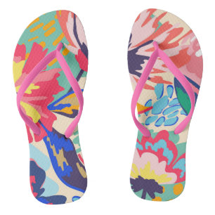 Forest and roses thongs