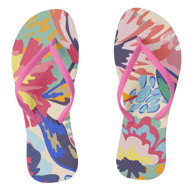 Forest and roses thongs (Footbed)
