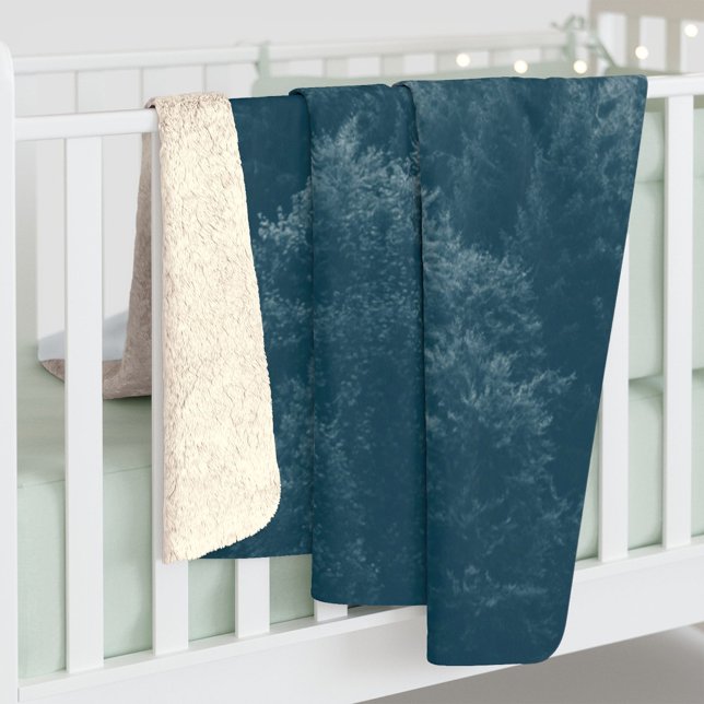 Forest and Trees Print Personalised Sherpa Blanket (Creator Uploaded)