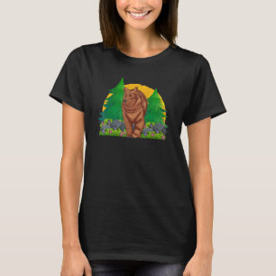 Forest Animal Brown Bear Retro Nature Wildlife Be T-Shirt