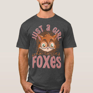 Forest Animal Lover Girls Nature Women Cute Fo Pre T-Shirt
