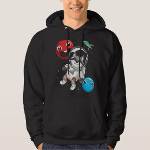 Forest Animal Trash Panda Space Racoon Astronaut Hoodie