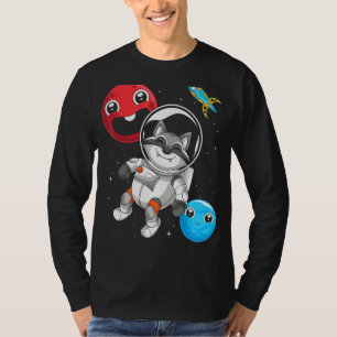 Forest Animal Trash Panda Space Racoon Astronaut T-Shirt