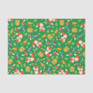 Forest Animal Woodland Kid's Birthday Party Tissue Paper