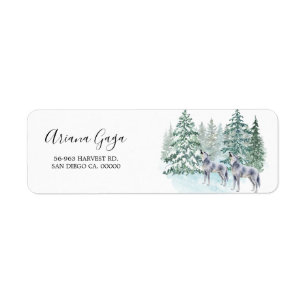 Forest Animals Baby Shower Address Label Return Address Label