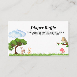 Forest Animals Baby Shower Enclosure Card