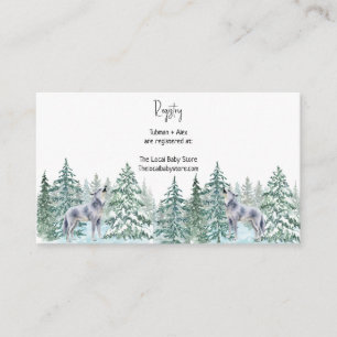 Forest Animals Baby Shower Note Card