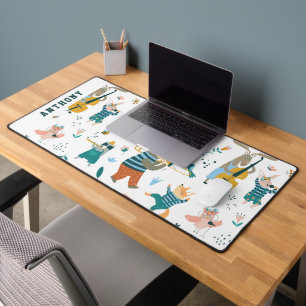 Forest Animals Band  Desk Mat