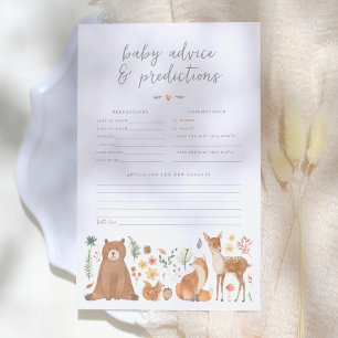 Forest Animals Bear Baby Prediction & Advice Game