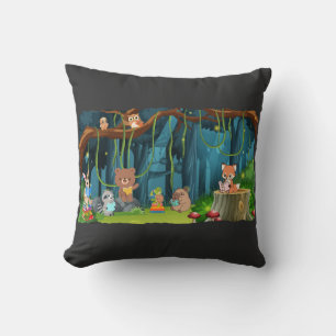 Forest Animals Book Club Cushion