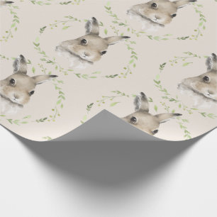 Forest Animals Bunny Rabbit Wrapping Paper