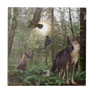 Forest Animals Gift Tile