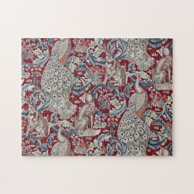 Forest Animals, William Morris Jigsaw Puzzle (Horizontal)