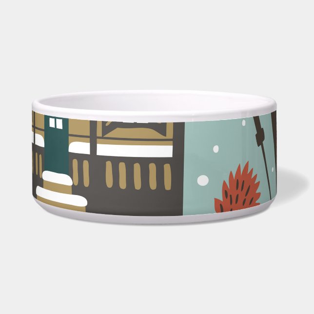 Forest Animals: Winter Vintage Seamless. (Front)