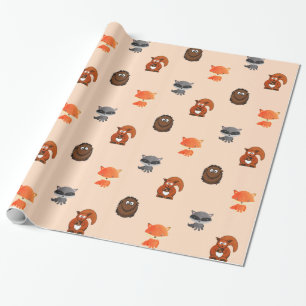 Forest Animals Woodland Creatures Gift Wrap