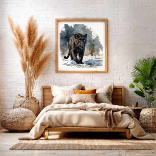 Forest Animals Woodland Wall Art   Tiger Poster