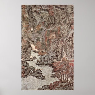 Forest Apartments in Chii-ch'u by Wang Meng Poster