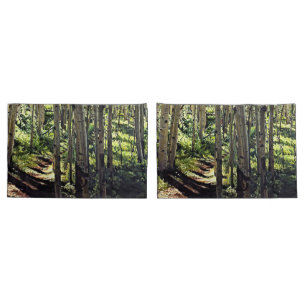 Forest Aspens Trees Pillowcase