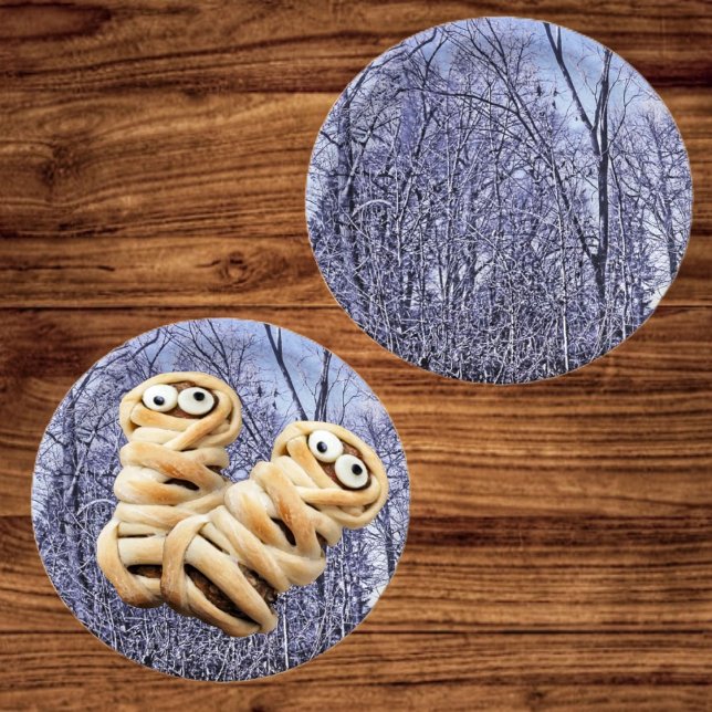 Forest At Twilight Paper Plate (These haunting, Forest At Twilight Paper Plates, have matching napkins!)