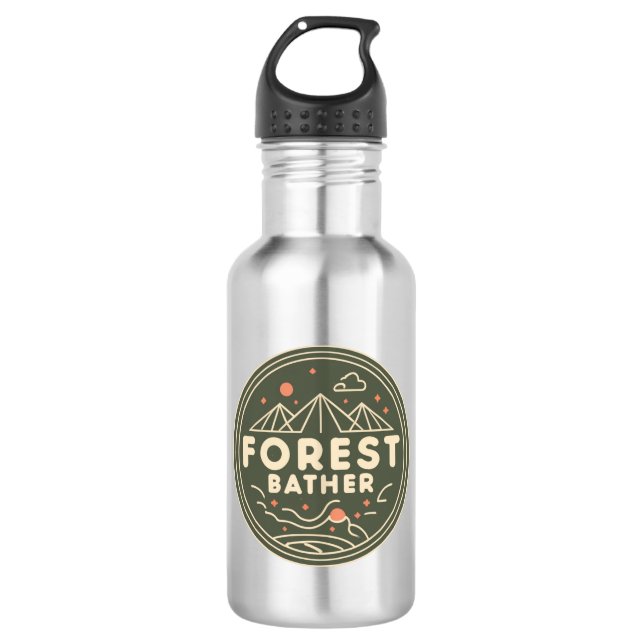Forest Bather Circle 532 Ml Water Bottle (Front)