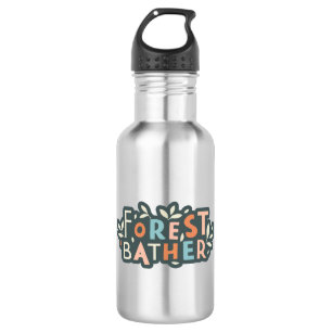 Forest Bather Custom Text 532 Ml Water Bottle