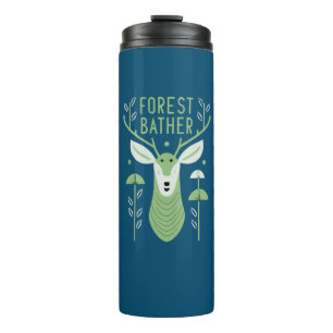 Forest Bather Deer Thermal Tumbler