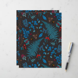 Forest berries, leaves and bugs 1