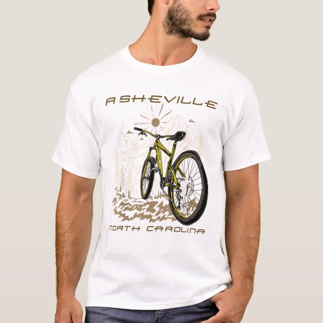 Forest Biking Asheville North T-Shirt (Front)