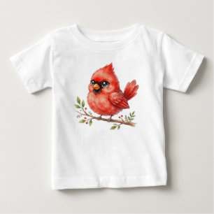 Forest Bird-Cute Cardinal Baby T-Shirt