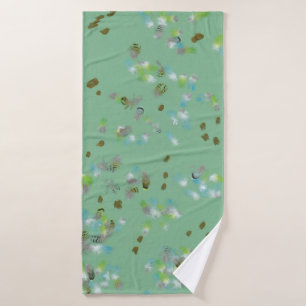 Forest Birds Bath Towel