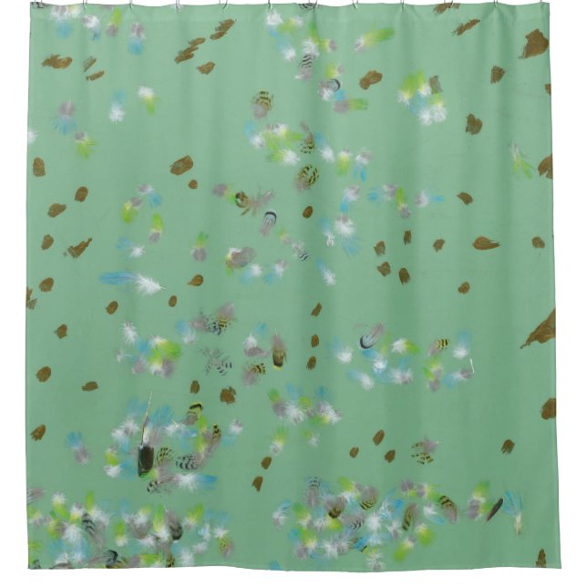 Forest Birds Shower Curtain (Front)