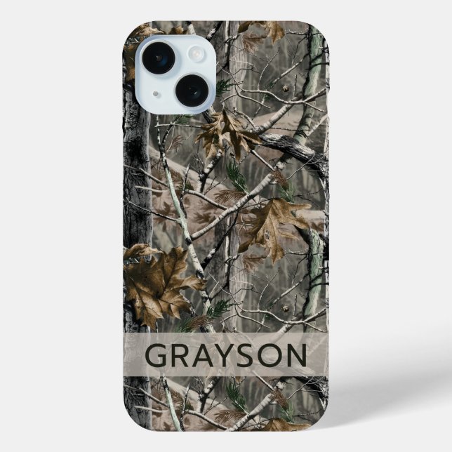 Forest Branches Camouflage Personalised Case-Mate iPhone Case (Back)