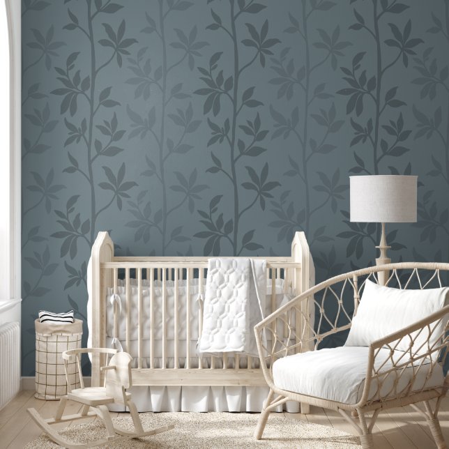 Forest Breeze Silhouette L 2b minimal botanic Wallpaper (Kids)