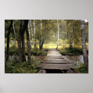 Forest Bridge Creek Poster