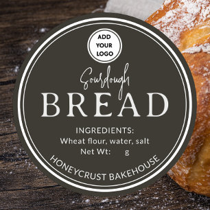 Forest Brown Bakery Sourdough Bread Logo Sticker