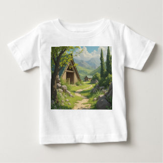 Forest Cabin Dreams: Little Adventures Await Baby T-Shirt