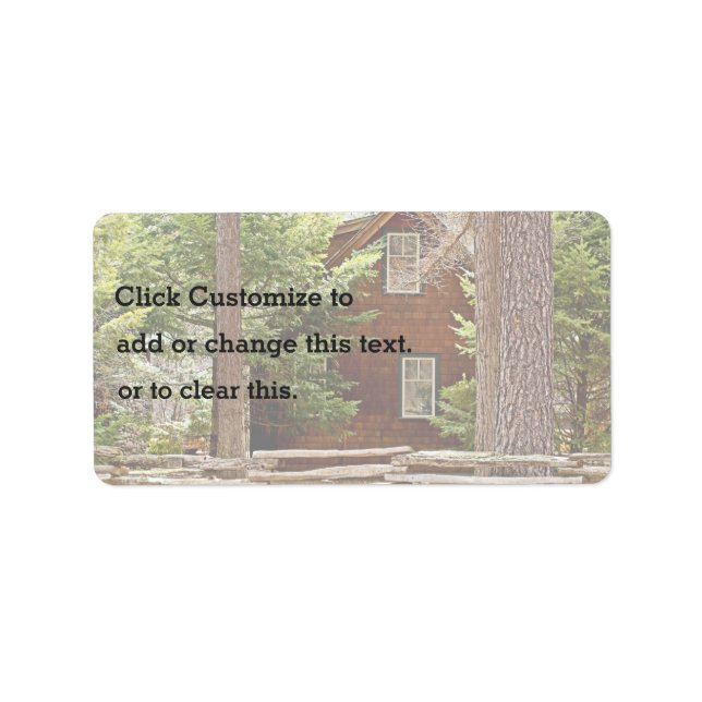 Forest Cabin Label (Front)