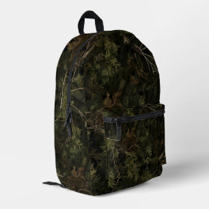 Forest Camo Pattern Printed Backpack