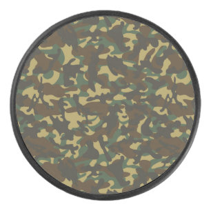 Forest Camouflage  Hockey Puck