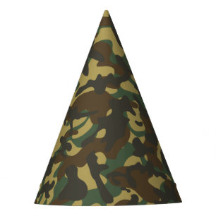 Forest Camouflage Party Hat